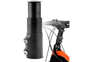 RainFlowwer Bike Stem 28.6mm (1-1/8"), 120mm Aluminum Adapter Adjustable Alloy Handlebar Stem Riser for Mountain Bike, Road Bike, MTB, BMX