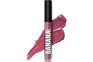 Banana Beauty Półmatowa pomadka w płynie, utrzymuje się przez 10 h (Damn GRL/ciemny mauve) – matowa pomadka do ust – ochrona przed wysychaniem i intensywna objętość
