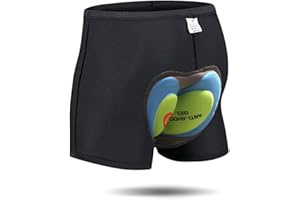 JEPOZRA Pantaloncini Corti da Bicicletta Bici da Ciclismo 4d Imbottitura Antibatterica in Gel di Silice Ciclismo Cinture da Bicicletta Underwear MTB Bike Short Pants