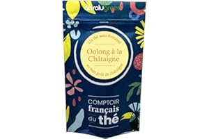 ABSOLUGREEN Oolong à la Châtaigne – Comptoir Français du Thé – Thé Semi-Oxydé Gourmand en Vrac 80g – Saveur Châtaigne et Douceur d’Automne – Raffiné et Réconfortant, Idéal pour une Pause Cocooning