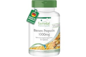 Fairvital | Propóleo 1000mg - Propolis - Dosis alta - 3% de galangina - 90 Comprimidos - Calidad Alemana