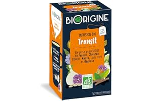 BIOLANE BiOrigine - Infusion Bio Transit - Ingrédients d'origine naturelle - 20 sachets