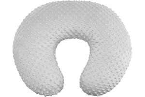 iEvolve Baby Nursing Pillow Cover Breast Feeding Pillow Cover Slipcover U Shape for Baby Boy Girl,Cover Only(Silver Grey)
