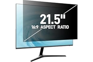 Pozlle 21,5 Zoll Monitor Blickschutzfolie 16:9 Seitenverhältnis, Anti Blaulichtfilter, Anti Glare Folie, Blickschutzfilter für 21.5" Bildschirme, Abnehmbare Sichtschutzfolie für Computermonitore