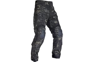 VOTAGOO G3 Combat Pants with Knee Pads Tactical Military Trousers Hunting Multicam Pants for Men Rip-Stop Airsoft Gear