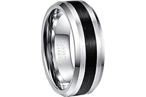 NUNCAD Anello in Tungsteno Uomo Unisex con Drago Celtico Oro e Fibra di Carbonio Blu per Matrimonio Fidanzamento Quotidiano e Moda 8mm Taglia 9.25-32.25