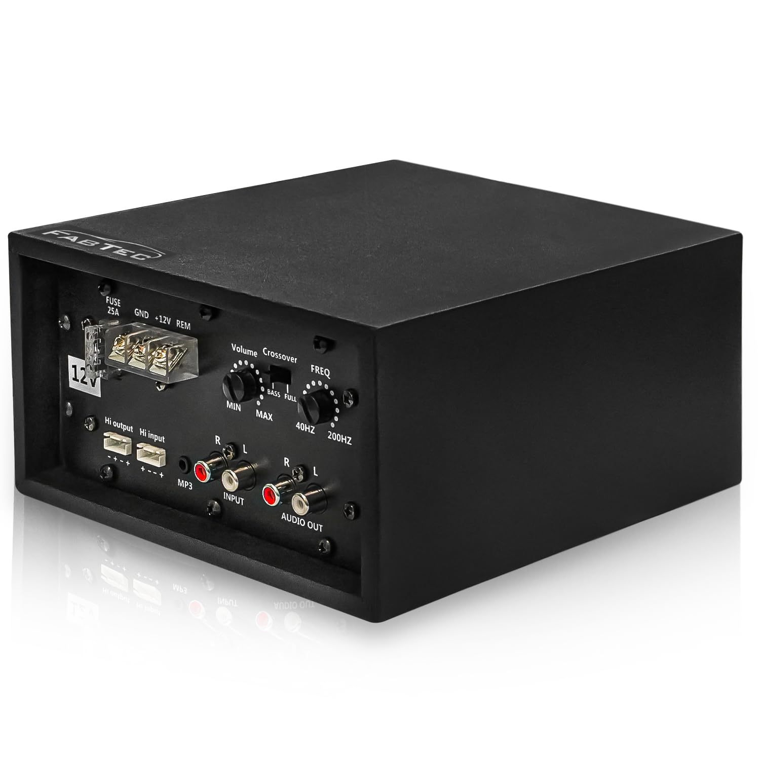 Carzex 12V Dual Channel 120W Car Amplifier Stereo Power Mono Amp Audio, Bass Sub- Woofer kit, Monoblock, Black Body Encloser,Car Multi Channel Amplifier Class AB, Mosfet Dc Power Supply