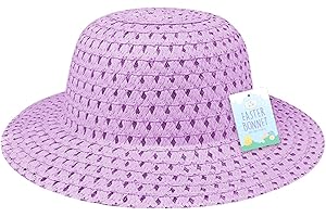ACL STORES Easter Bonnet Hat - For Easter Arts & Crafts - One Size for Kids, Boys, Girls, Adults - 8.5cm x 29cm Diameter (Purple)
