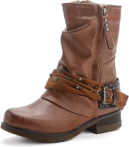 Cowboy Stiefeletten Amazon Braune Stiefeletten Ankle Boots Braune