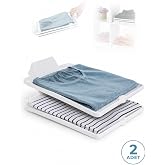Beylini 2li T-Shirt D&uuml;zenleyici Set Tiş&ouml;rt D&uuml;zenleyici Organizer Dolap &Ccedil;ekmece Raf İ&ccedil;i Dışı Kıyafet Giysi D&uuml;zenleme &Ccedil;ok Fonks