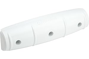 attwood 93532-1 Softside - Defensa Marina de Borde Recto de 46 cm, Resistente a los Rayos UV, Color Blanco