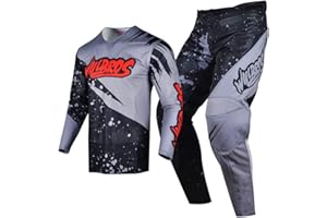 Willbros Motocross Jersey Pant Combo MX Gear Set Mens Riding Offroad BMX ATV Downhill Dirt Bike Suit Racewear Adult