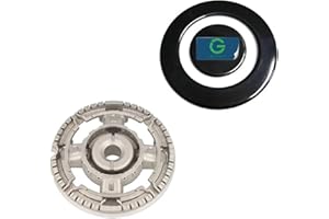 G GRIMALDI Bruciatore e Piattello Tripla Corona per Piano Cottura compatibile ARISTON LOFRA INDESIT FRANKE SMEG LA GERMANIA codice originale C00119171