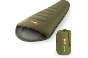 azark Premium Sleeping Bag, 350GSM, Lightweight and Waterproof, 4 Seasons of Camping, Hiking and Outdoors, Sleeping bag for Adults & Kids
