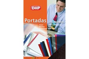 DHP Lot de 50 couvertures de reliure en carton gaufré n°8 Format A3 1000 grammes Noir