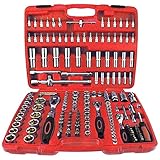 171-tlg. Steckschlüssel-Satz aus Chrom-Vanadium-Stahl,Widerstandsfähig und robust