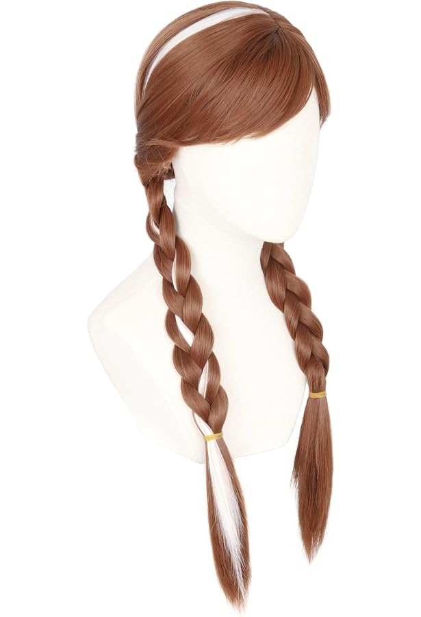 Perruque Princesse Arabe Longue Tresse Noire - 63 Cm - Fibre Synthétique Résistante à La Chaleur - Pour Cosplay, Halloween, Carnaval