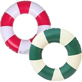 Inflatable Swimming Ring, Vintage Striped Inflatable Float, Pool Floats Floating Rubber Ring Float, for Summer Pools and Beac