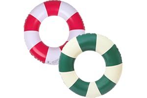 JUNBAOYYDS Anello di nuoto gonfiabile, Anello di Nuoto Gonfiabile Galleggiante Adulti, Vintage a Righe Ciambella Salvagente Gonfiabile, per Galleggiante per bambini adulti
