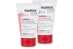 ‎NUMIS MED numis med Schrundensalbe mit 25% Urea 2er Pack - Hautberuhigende Schrunden Fusscreme für sehr rissige & stark verhornte Füße - vegane Hautpflege ohne Silikone & Parabene - Fußpflege (2x 50 ml)