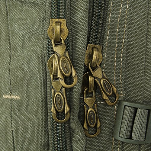 Outdoor Multifunktions-Rucksack Classic Canvas Vintage Rucksack Rucksack für Schule Camping Reisen Sport Studenten Schulranzen Geeigenet Für Notebooks unter 17″, MacBook, iPad und Samsung Tablet, Chromebook, Surface - 6