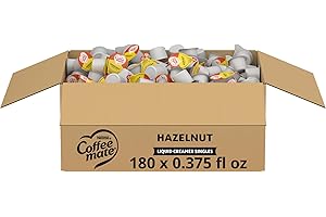 NESTLE COFFEE-MATE Coffee Creamer, Hazelnut, liquid creamer singles, Pack of 180
