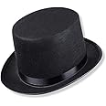 Schramm®Cappello a Cilindro con Nastro di Raso Nero per Cappello a Cilindro Chapeau per Adulti