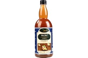 Sucra Premium Sirap 1L för kaffe och cocktails, sockerfri pepparkakssmak, Veganvänlig, Glutenfri & Fettfri.