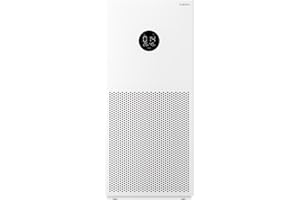 Xiaomi Smart Air Purifier 4 Lite with 75m² Coverage, App/Voice Control, Suitable For Large Room, 360 m³/h PCADR, Oled Touch Screen Display - Mi Home App, Works With Alexa - White