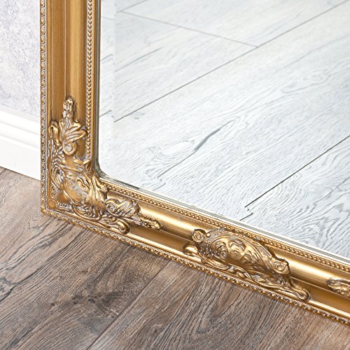 WANDSPIEGEL BAROCK POMPÖS SPIEGEL Bessa 70x50cm ANTIK GOLD DESIGN HOLZRAHMEN - 5