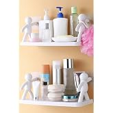TİNEKE 2 ADET Kendinden Yapışkanlı Craft Banyo Rafı Tarz Baharatlık Rafı Organizer D&uuml;zenleyici