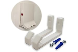 ALYXOR Wandhalterung für Fritz!Box Repeater 3000, 6000, 3000 AX, 6000 AX – Mit Schrauben & 3M Klebepads – Überkopf-Montage möglich – Sicherer Halt für optimale WLAN-Abdeckung