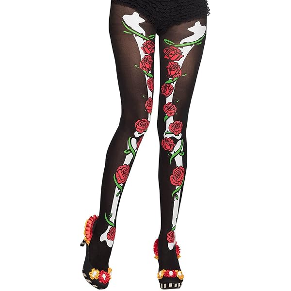 HPMNS Costume squelette pour femme - Combinaison squelette pour adulte - Costume d'Halloween