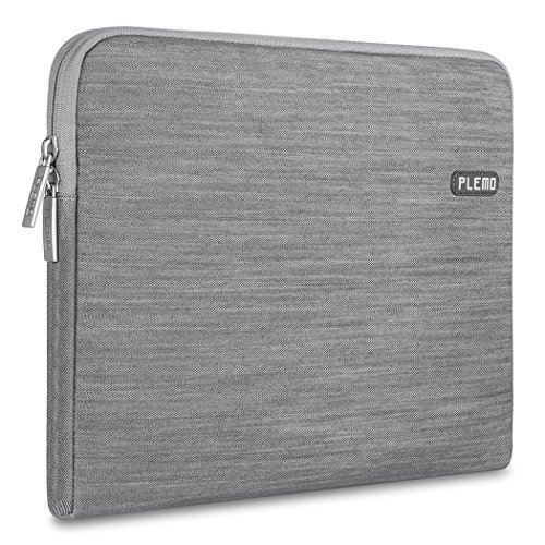 Plemo Laptophülle, Tasche für 38,1-39,6 cm (15-15,6 Zoll) Laptop / Notebook Computer / MacBook / MacBook Pro, Grau