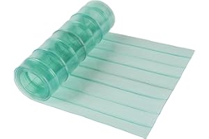 Kongou PVC Door Curtain, Transparent Dog House Door Flap - Easy To Cut & Install, 11.8 In X 4.9 Ft