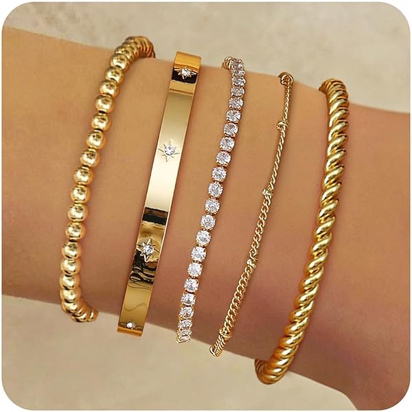 Armband dames - gouden balletjes - Lonneke | Armcandy by Syl