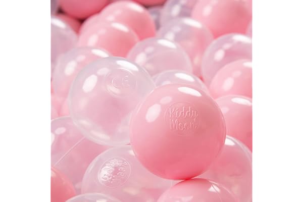 KiddyMoon Balles Colorées Plastique ∅7Cm pour Piscine Enfant Bébé Fabriqué en EU