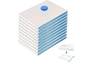 GIDWRIY 10 Piezas Bolsas Envasar Al Vacio Ropa 30x40cm,Bolsas de Almacenamiento Al Vacío,Bolsas de Viaje Herméticas,Vacuum Storage Bags,Bolsas para Guardar Edredones,Bolsas Ahorro de Espacio Viajes