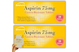 TDY STORE 56 Gastro-Resistant Coated Tablets – 75mg EC Formula (2 Packs of 28 Each) - TDY Bundle Including Information Guide