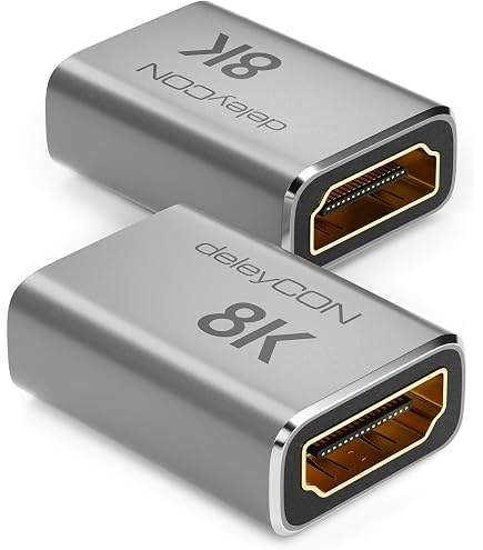 BolAAzuL ​​Adattatore DisplayPort 1.4 90 Gradi (Su/Giù), Connettore Adattatore Cavo DisplayPort 8K/60Hz Angolo Rettilineo - Convertitore Estensione Angolata Maschio/Femmina 4K/144Hz