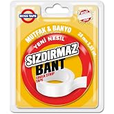 Boss Tape ECO Su Sizdirmaz Bant, 38 mm x 3,35 mt Boyut, Beyaz