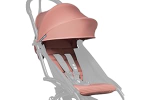 BABYZEN YOYO Pack 6+ Color, Ginger - Solo Textiles: Cojín del asiento, capota a juego y bolsillo trasero con cremallera - Requiere el Chasis YOYO2 (se vende por separado)