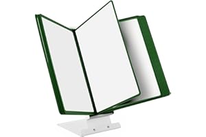 ‎LEVIATAN Leviatan Tisch-Sichttafelsystem Aufsteller für Sichttafeln + 10 Sichttafeln grüne