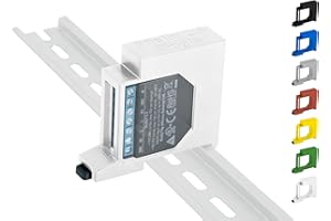 SHELLY HUTSCHIENENHALTER PW3D Hutschienenhalter/Adapter Single für Shelly 2.5 / EM DIN Rail bracket (35mm) (Weiß)