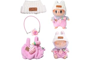 XIMKONTER Bekleidung für 17cm Labu Plüsch, Kuscheltier Kleidung Outfit nur Bekleidungs zubehör für 17cm La-bubu Plush Pullover Hoodie Bekleidung DIY Kinder Geschenke