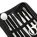 Blackhead Remover - Start Makers 7pcs Stainless Steel Pimple Extractor with Zippered Leather Case - Professional Facial Treatment Tools for Blackhead Acne Pimple Whitehead Comedone Blemish