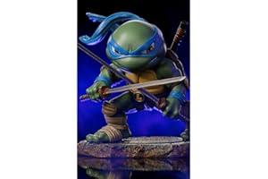 Iron Studios- TMNT Leonardo Minico Statue, Solido, Multicolore, Standard, NICKEL61822-MC