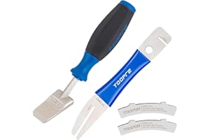 TIKBRO Presse à Piston Hydraulique – Kit 4 Pièces Fourche pour Aligner Les Rotors et Régulateurs d'écart pour Disques de Frein