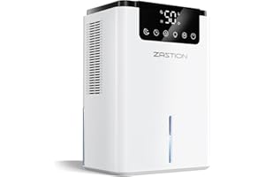 Luftentfeuchter Elektrisch, ZASTION Entfeuchter 2.2L Raumentfeuchter Leise Dehumidifier Mit Funktion Auto Off&Farbiges LED Licht, Luftreinigung und Gegen Feuchtigkeit, Ideal für Zimmer