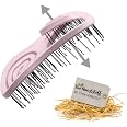 Entwirrbürste Ohne Ziepen – Für Alle Haartypen, Auch Locken & Lange Haare, Ergonomisch, Schwarz